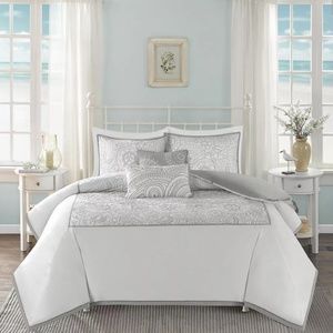 NEW $330 DUVET COVER NEW Harbour House brand  (from Macy's) EMBROIDERED BEAUTY